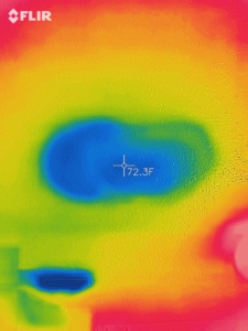 Thermal Image of Moisture